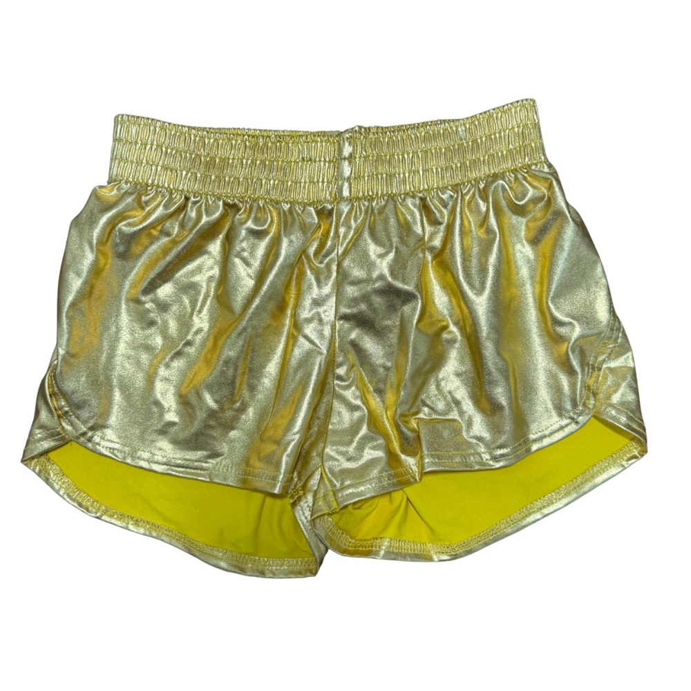 Metallic Gold Kids Shorts